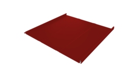 Фальц двойной стоячий Line Grand Line 0,5 Satin с пленкой на замках RAL 3011 коричнево-красный