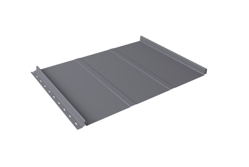 Кликфальц Line Grand Line 0.5 Satin с пленкой на замках RAL 7004 сигнальный серый