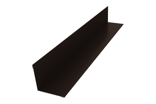 Угол внутренний 50х50 0,45 PE с пленкой RR 32 темно-коричневый (2м)