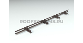 Снегозадержатель ELITE 40*20 овальный универсальный NEXT RAL 8019 (cеро-коричневый)