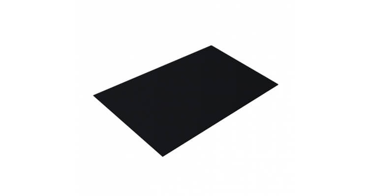 Плоский лист 0,5 Velur20 с пленкой RAL 9005 черный