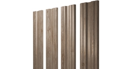 Штакетник Twin с прямым резом 0,45 Print Elite White Wood TwinColor