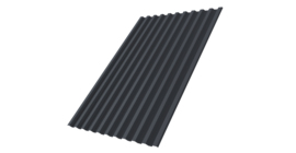 Профнастил С21R 0,5 Satin Мatt RAL 7024 мокрый асфальт