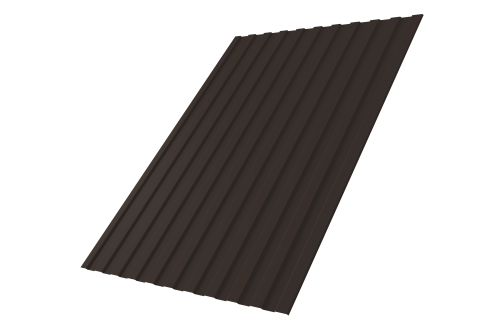 Профнастил С8А 0,5 PurLite Мatt RR 32 темно-коричневый