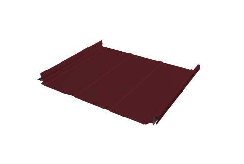 Кликфальц Pro Line Grand Line 0,5 PE с пленкой на замках RAL 3005 красное вино