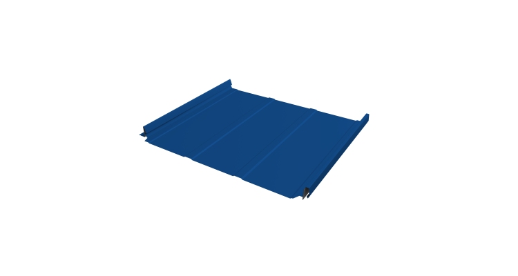 Кликфальц Pro Line Grand Line 0,5 Satin с пленкой на замках RAL 5005 сигнальный синий