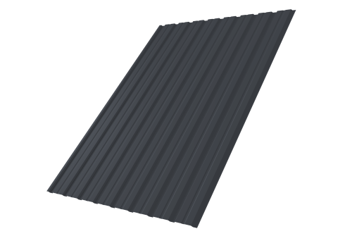 Профнастил С10В 0.4 PE RAL 7024 мокрый асфальт