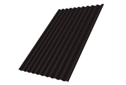 Профнастил С21R 0.45 PE-Double RAL 9005 черный