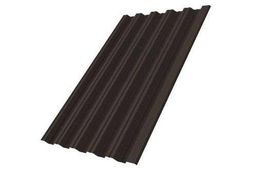 Профнастил HC35R 0.45 Drap TX RR 32 темно-коричневый