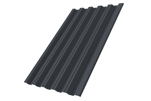 Профнастил HC35R 0.45 Drap TX RAL 7024 мокрый асфальт