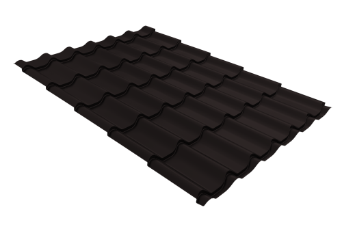 Металлочерепица классик Grand Line 0,45 PE RAL 9005 черный