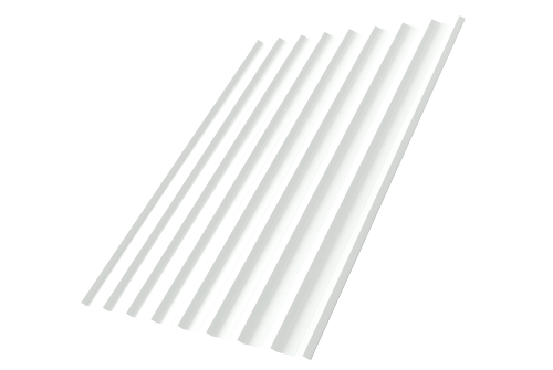 Профнастил С20R 0,45 PE-Double RAL 9003 сигнальный белый