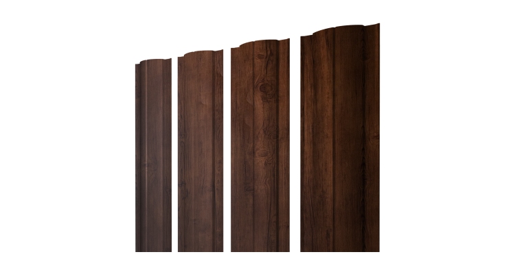 Штакетник Круглый с прямым резом 0,45 Print Premium Cherry Wood Fresh TwinColor