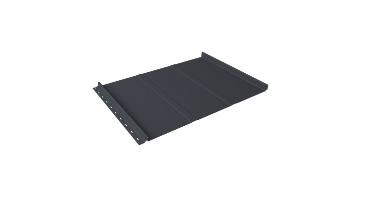 Кликфальц Line Grand Line 0.5 Drap с пленкой на замках RAL 7024 мокрый асфальт