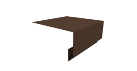 Планка околооконная сложная Блок-хаус new 250х75х27 0,45 Drap TwinColor RAL 8017 шоколад (2м)