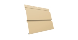 Софит металлический Квадро Брус без перфорации 0,45 PE с пленкой RAL 1014 слоновая кость
