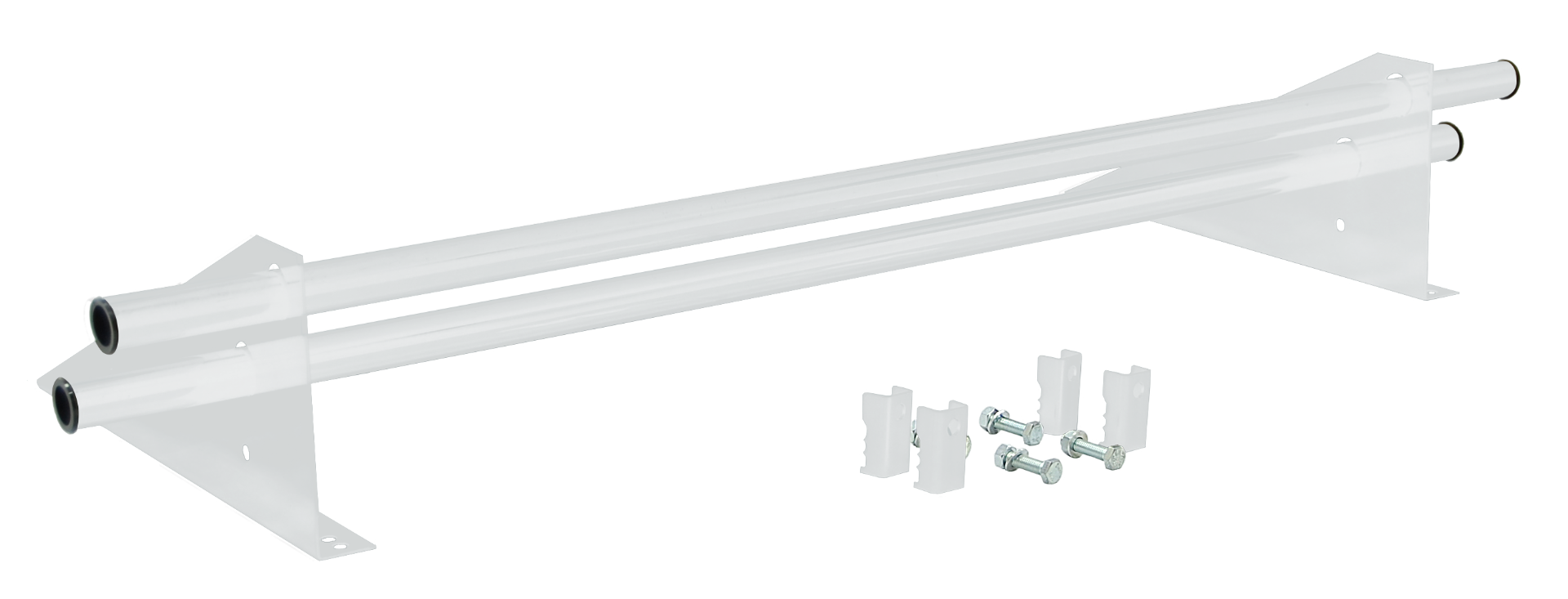 Снегозадержатель трубчатый для фальцевой кровли Optima RAL 9003 1м