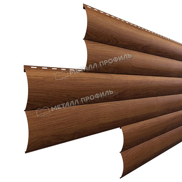 Сайдинг Металл Профиль Woodstock-Н-28х330 (ECOSTEEL_MA-01-МореныйДуб-0.5)