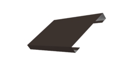 Ламель лицевая 150 забора жалюзи Texas 0.5 Satin с пленкой RR 32 темно-коричневый