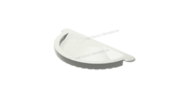 Заглушка желоба Металл Профиль GRANDSYSTEM D125 RAL 9010