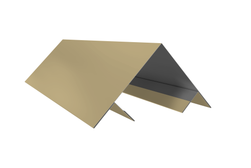 Планка угла внешнего составная верхняя 0,45 PE с пленкой RAL 1014 слоновая кость (2м)