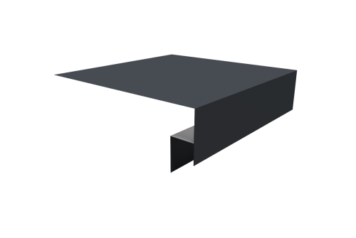 Планка околооконная сложная Экобрус Grand Line 200х50х25 0,5 Drap TX RAL 7024 мокрый асфальт (2м)