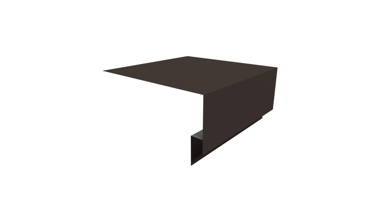 Планка околооконная сложная Экобрус Grand Line 200х75х25 0,5 Drap TX RR 32 темно-коричневый (3м)