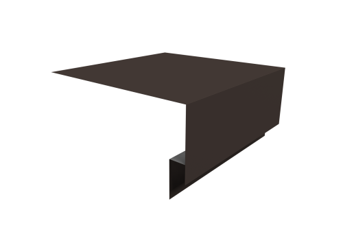 Планка околооконная сложная Экобрус Grand Line 250х75х25 0,5 Satin Matt RR 32 темно-коричневый (3м)