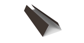 Планка стыковочная составная нижняя 0,5 Satin Matt RR 32 темно-коричневый (3м)