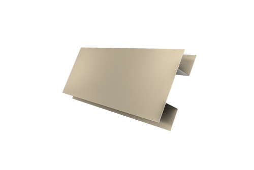 Планка H-образная стыковочная сложная 0,45 PE с пленкой RAL 1015 светлая слоновая кость (3м)