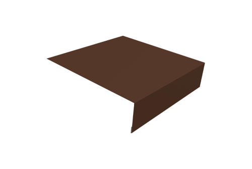 Планка околооконная простая 200х50 0,45 Drap TX RAL 8017 шоколад (2м)