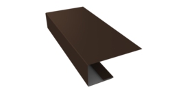 J-Профиль 18мм 0,45 Drap ST RAL 8017 шоколад (2м)