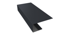 J-Профиль 18мм 0,5 Drap RAL 7024 мокрый асфальт (2м)