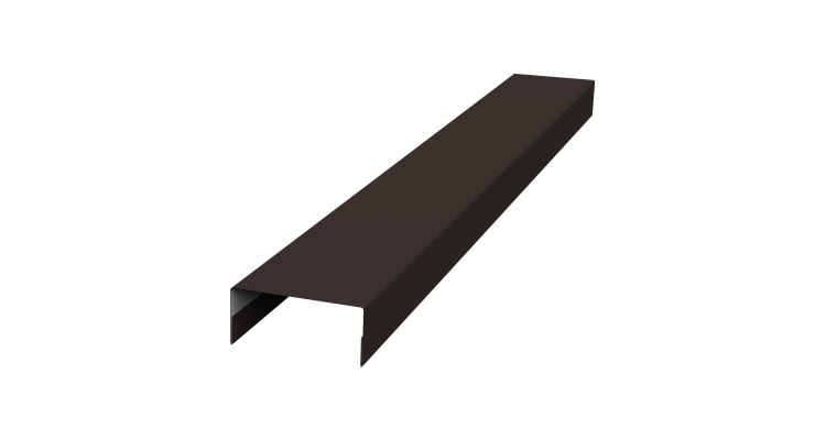 Крышка 30х15 жалюзи Texas 0,45 Drap TR RR 32 темно-коричневый (2м)