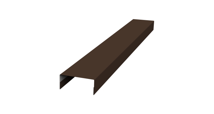 Крышка 30х15 жалюзи Texas 0,5 Satin Matt RAL 8017 шоколад (2,5м)