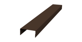 Крышка 30х20 жалюзи Texas 0,5 Satin Matt TX RAL 8017 шоколад (2,5м)