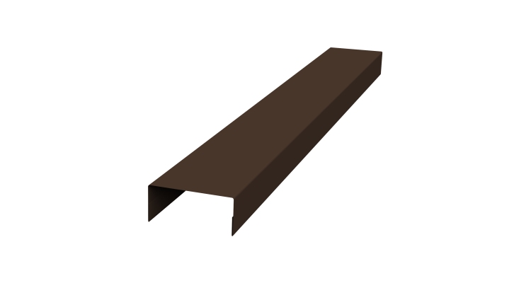 Крышка 30х20 жалюзи Texas 0,5 Satin Matt TX RAL 8017 шоколад (2,5м)