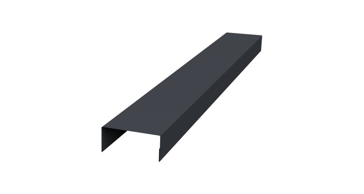 Крышка 30х20 жалюзи Texas 0,5 Rooftop Бархат RAL 7024 мокрый асфальт (3м)