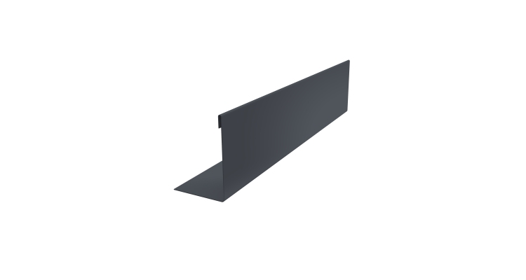 Нащельник 125 Texas 25х35 0,5 Velur X RAL 7024 мокрый асфальт (L1,8)