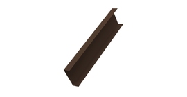 Декоративная накладка на столб универсальная 60х60 для забора жалюзи 0,45 PE-Double RAL 8017 шоколад (1,8м)