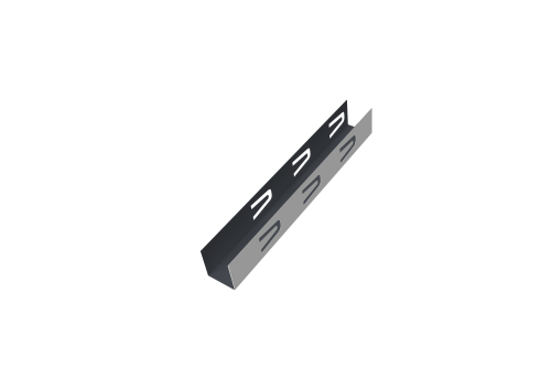 Крепежный вкладыш Б для забора жалюзи Texas с шириной ламели 125 0,5 Satin (2м)