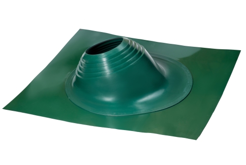 Проходной элемент MF угловой №2 (180-280мм) +185 EPDM (металлический окрашенный фланец) зеленый