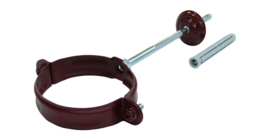 Хомут трубы GL PU 90 мм RAL 3005 красное вино