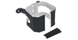 Кронштейн трубы на дерево прямоугольный Vortex Matt RAL 7024