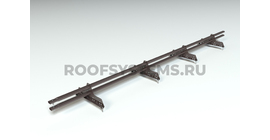 Снегозадержатель PRESTIGE ZN 45*25 овальный 3,0м NEXT RAL 8019 (серо-коричневый)