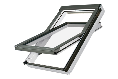 Окно мансардное FAKRO FTU-V U4 55х78 (двухкамерное, полиуретановый лак)